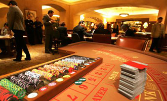 Baccarat Game Table Layout