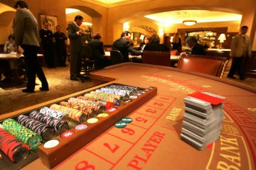 Baccarat Game Table Layout